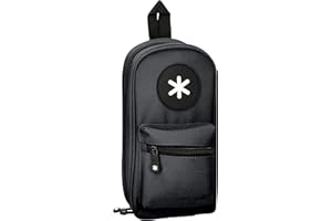 BOLSO ESCOLAR PORTATODO ANTARTIK FORMA DE MOCHILA CON BOLSILLO Y 4 DEPARTAMENTOS COLOR NEGRO 230X50X120 MM