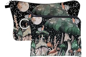 FAVORTALK Makeup Bags for Women Small Travel Cosmetic Bags Handbag Mini Pouch Purse Toiletry Organizer Storage Pockets, ZH1278