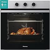Hisense BI61111AX Forno Multifunzione Termoventilato, Cavità XXL 77L, 12 Funzioni, Pulizia Acqua Clean, Classe A, Timer di Fi