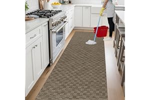 parpyon Tappeto passatoia cucina LAVABILE Lucy - ANTISCIVOLO aderisce perfettamente a terra non piega si pulisce con straccio - tappeti casa moderno (50X240, 31)