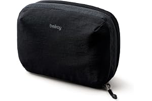 Bellroy Lite Tech Kit, teknikorganisatör på resan - Black | Lätt fodral för kablar, laddare och vardagselektronik - en komprimerbar teknikorganisatör för resan