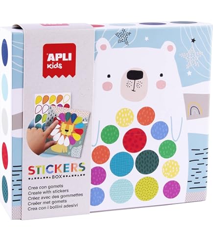 Set Gommette Per Bambini APLI - Tema Foresta Con Forme Geometriche E Adesivi Rimovibili - Foto 5