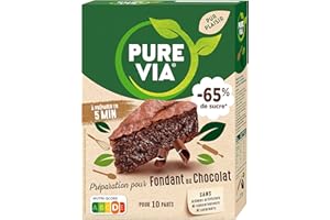 Pure Via - Préparation pour Fondant au chocolat - Moins 65% de sucre - 277g