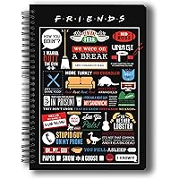 Mc Sid Razz Official Friends -TV Series Infographic Notebook Warner Bros Licensed
