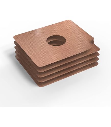 Droogfolie Antiaanbak Voedselveilig 28 X 23,5 Cm Met Gat In Het Midden En Afgeronde Hoeken 5 Pack