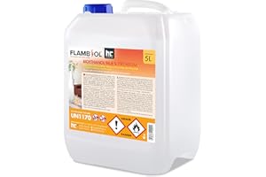 Bioéthanol 96,6% Premium 2 x 5 l (10 litres) - pour cheminée à éthanol, Foyer à éthanol