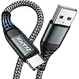 ZKAPOR Extra Long USB C Charger Cable 3M, Type C Charger Cable 3A Fast Charging Nylon USB C Lead for iPhone 15/15 Pro Max, Samsung Galaxy S23/S22/S21/S10, Note 10, Huawei P40/P30, Google Pixel