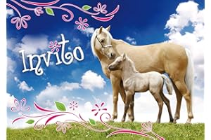 Edition Colibri 10 inviti per festa di compleanno; motivo: CAVALLI/inviti di compleanno per bambini/in Italiano (10780 IT)