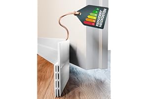 ‎DOMAR Draught Excluder for Doors 100 cm White - Door Seal Self-Adhesive Extra Strong - Door Draught Excluder for Maximum Insulation - Draught Excluder for Doors - Door Draught Excluder for Doors