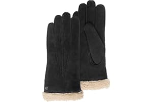 Isotoner Gants femme cuir chèvre velours - doublés fausse fourrure