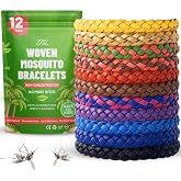 DSL Mosquito Repellent Bracelet 12 Pack, Insect Repellent Bracelet - 300 Hours Protection for Travel & Holidays, Deet-Free - 