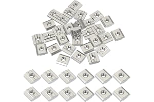 PATIKIL M6 Sliding t Nuts, 30 Pcs Hammer Head Fastener Nut Thread t Slide Drop in Nuts for European Standard 3030 Series 8 mm T-Slot Aluminum Extrusion Profile