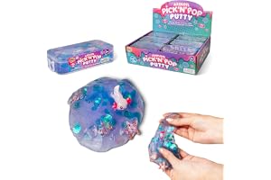 Axolotl Pick N Pop Putty – mjuk squishy sensorisk leksak med söta axolotl-karaktärer i badkar, rolig stressavlastning för bar