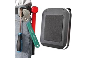 otuiaim Magnetico Porta Attrezzi da Cintura - Supporto Clip-on per Attrezzi da Lavoro Cacciaviti, Martelli, Chiavi, Pinze, Chiodi, Attrezzi per Elettricisti, Idraulici, Falegnami, Artigiani