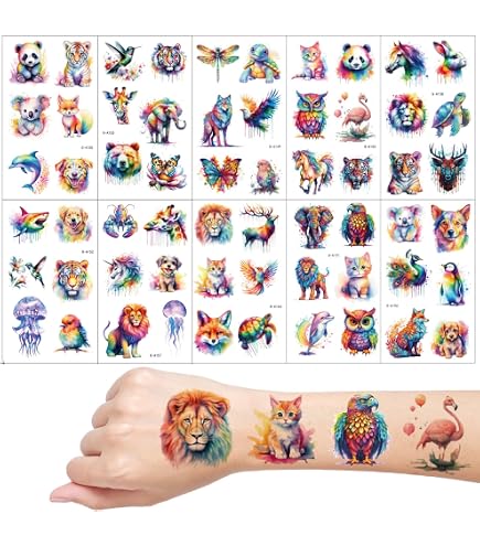 Tatouages éphémères Princesse Rose Pour Enfants - Planche 9 X 13 Cm Tattoo Mania - Multicolore - Made In France
