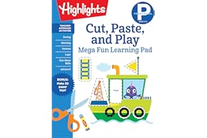 Preschool Cut, Paste, and Play Mega Fun Learning Pad