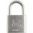 Brinks Home Security Commercial Padlock 672-40811 1-1/2" (37 mm) Solid Stainless Steel Commercial Grade Padlock
