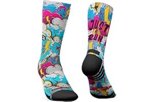 Jungle Socks Elite Series - Chaussettes Haute Performance pour Running, Respirantes, Compressives et Renforcées.