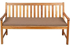 Gutekissen® Poduszka do siedzenia na ławkę, huśtawkę ogrodową, siedzisko, gładkie. FK5 (200x60x5, Jasnobrązowy)