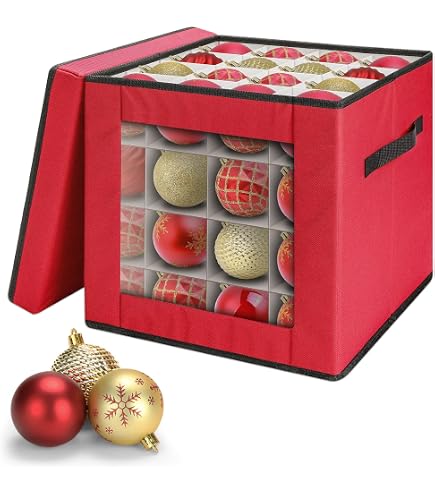 Kugelbox Mit Trennwnden Staubdichte Weihnachtsschmuck Aufbewahrungsbox Mit  Trennwnden  Fr 64 Kugeln