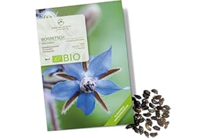 GROWGREENS Semi di borragine biologiche - Semi di erbe aromatiche da coltivare in cucina, sul balcone, sul orto rialzato e in giardino