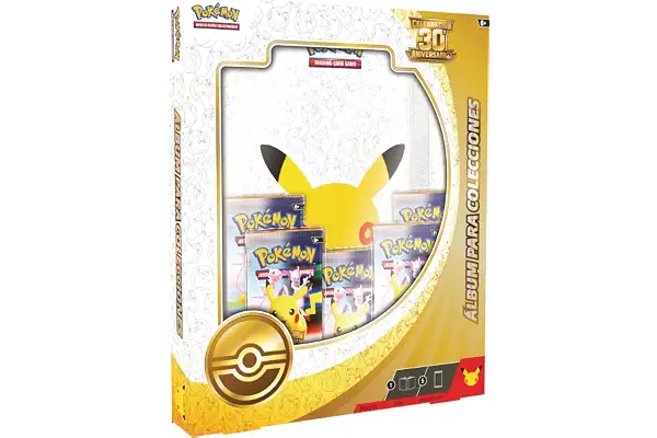 Pokémon: Álbum para Colecciones de Celebración 30.º Aniversario de JCC Pokémon (1 álbum y 5 Sobres de Mejora)