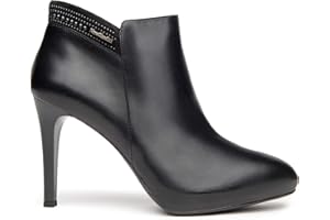 Nero Giardini I013461DE Tronchetti Donna in Pelle E Camoscio