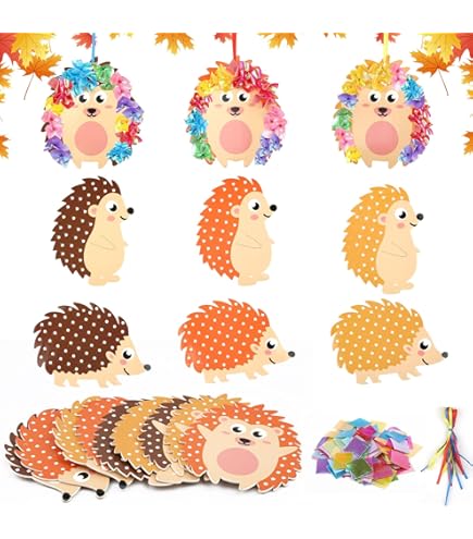 Baker Ross Herbst-Mobiles Zum Ausmalen – 5 Stück, Bastelset Für Kinder, Spiralmotive, Inkl. Aufhängung