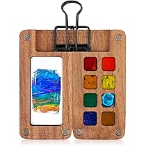 8 Pièces Carnet Aquarelle Mini Palette Aquarelle Pocket Artist Watercolour Travel Set Palette D'Aquarelle Portable Nano Palette Watercolor Mini Watercolor Palette