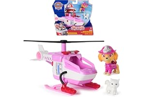 Paw Patrol - Pat Patrouille - Véhicule Figurine Stella Fire Rescue Mission Pompiers - Voiture Figurine À Collectionner - Panier Chaton - Pat Patrouille Jouet - Voiture Enfant - Jouet Enfant 3 Ans Et +