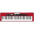 Casio CT-S200RDC5 61 Key Portable Electronic Keyboard in Red with Dance Music Mode