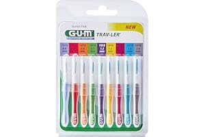 Gum Travler zestaw szczotek do czyszczenia, 9 sztuk – 80 ml