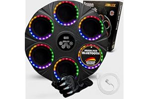 DERALEX Interaktives Boxgerät mit Musik & LED-Anzeige – Elektronisches Boxtraining für Reflexe, Fitness & Koordination – Music Boxing Machine Schlagtraining für Zuhause & Fitnessstudio