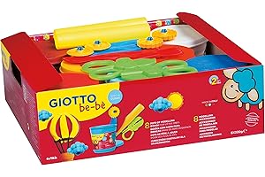 GIOTTO BE-BÈ Giotto 4632 00 - Pasta da modellare Be-bè in confezione grande con accessori, Modelli/Colori Assortiti, 1 Pezzo