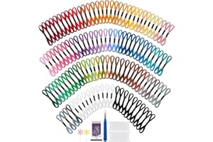 VynyQoo 120Pezzi Filo Da Ricamo Kit, 102 Colori 8 m (6 Fili), Ricamo Punto Croce, Fili Punto Croce Per Braccialetti Dell'Amicizia, Progetti Di Fai-Da-Te E Cucito, Ideale Per Adulti E Principianti