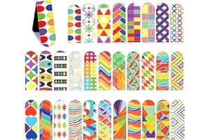 Kafeiya 30 Pack Magnetic Bookmarks,Magnets Page Markers Clip,Rainbow Magnet Page Markers Colorful Book Markers Set,for Students Teachers School Home Office Supplies