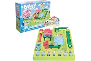 TOMY Bluey Screwball Scramble ML, Retro Maze Game With Obstacles And Timer, Skill-Based Puzzle Challenge, Magnetic Crane, Tilting Bridge, Solo Or Multiplayer, Includes 2 Balls, Age 5+