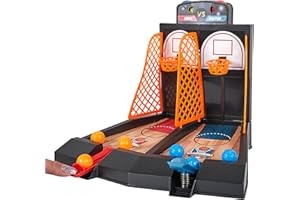 MISTER GADGET, MG3560, Spiel von Basketball Im Duo, Perfekt für die Liebhaber des Sports, Farben Grau, Orange, Braun, Ideal für Spielen drinnen oder draußen