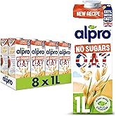 Alpro Oat No Sugars Plant-Based Long Life Drink - 100% British Oats - Unsweetened - Vegan Dairy Free & Lactose Free Milk Alte