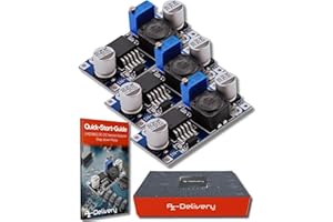 AZDelivery 3 x LM2596S DC-DC zasilacz adapter krok w dół moduł kompatybilny z Arduino w tym eBook!