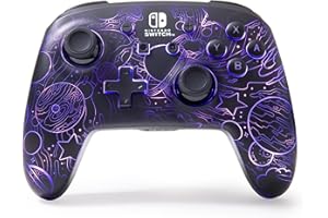 Ulepszony kontroler bezprzewodowy PowerA do Nintendo Switch z Lumectra - Galaktyczny wir