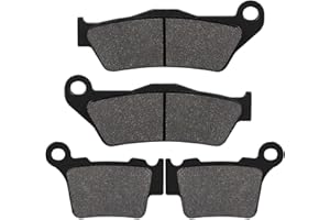 Yerbay Pastiglie freni Anteriore/Posteriore kit per K.T.M EXC 125 300 450 500 (4T/2T) Six Days (11-18) EXC 400 Racing EXC 525 (04-07) EXC 125 200 (04-18) EXCF250/XC250 XC300 2T (06-18) SXF450 (03-16)