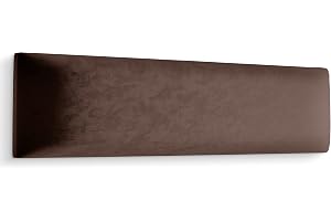 Muralo Stoppad Väggpanel Velour Brun 3D Vadderad Väggdekor - 90x30 cm