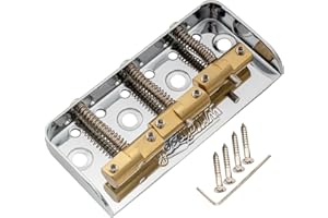 MUSICLILY Wilkinson WTBS krótkie mosiężne siodełka z kompensacją mostu Telecaster do gitary elektrycznej w stylu vintage Humbucker Tele, chrom