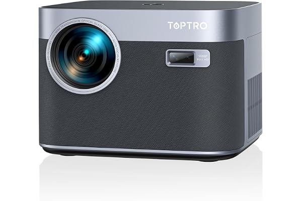 【Auto Focus/Keystone】 Vidéoprojecteur 4K 35000 Lumens Android TV WiFi 6 Bluetooth, TOPTRO Projecteur 4K 1080P FHD, RétroProjecteur Scellé Anti-Poussière Home Cinéma/Extérieur pour Phone/TV Stick/PS5