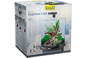 Tetra 236868 Zestaw do Akwarium z Oświetleniem LED Filterm i Ogrzewaniam, 60 l, Czarny