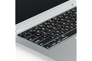 ‎LACERTO Lacerto® | 15x15mm Deutsche Tastaturaufkleber für MacBook und Mac-Tastaturen, mit mattem Schutzlaminat | Germany Stickers for MAC Keyboard QWERTZ | Farbe: Schwarz