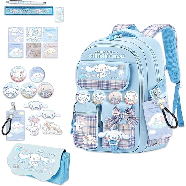 Sac à Dos Anime Kawaii Pour Filles - Grand Format 15" - Imprimé 3D - Pour École, Voyage, Loisirs - 3