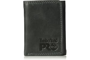 Timberland PRO Męski skórzany potrójny portfel Rfid z okienkiem identyfikacyjnym
