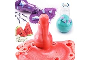 ERCORART Bath Bomb for Kids - 60 g Bath Potion Kit for Kids, Nontoxic and Colorful Bath Foam, Scented with Watermelon, Jasmine, and Lavender, Fun Science Educational Bath Fizzers Kit - 3 Colour